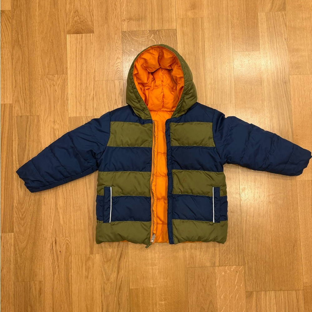 Hanna Andersson Puffer Jacket Reversible Size 110, 4-5T